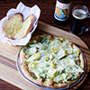 Gaetano's artichoke pizza.