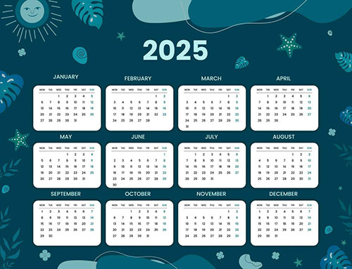2025 Calendar