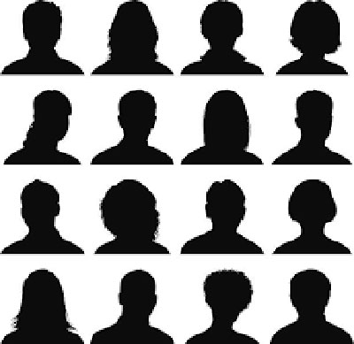 headshot silhouettes