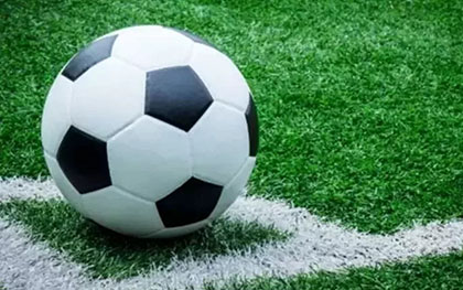 soccer ball on soccer field