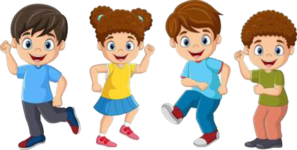 drawing of kids dancing