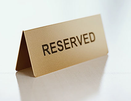 Reserved Sign