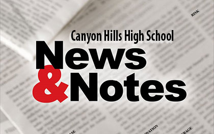 Canyon Hills News & Notes