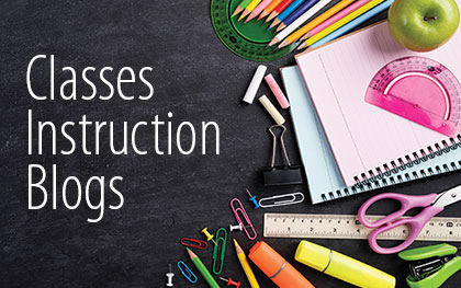 classes instruction blogs... pencils and paper